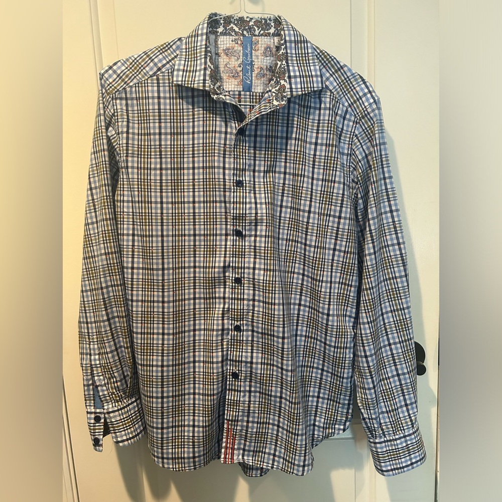 Like new Robert Graham plaid button down